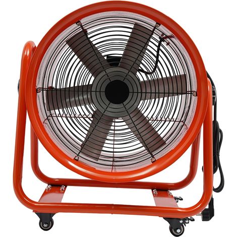 Ventilateur Axial de Chantier Mobile 16 Pouces 1100W, Ventilateur de Chantier Haute Vitesse, Débit d'Air 13600 m³/h, Ventilateurs Industriel pour Atelier Garage Usine, Refroidissement Puissant (1/5)