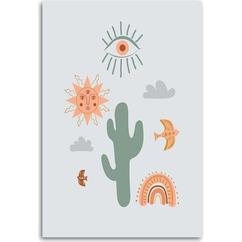 Tableau sur toile Plante de cactus 40x60 (1/5)