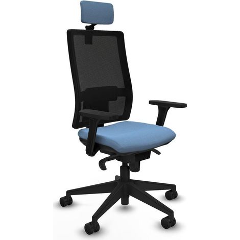 Piqueras y Crespo Horna chaise bureau bleu ciel design moderne (1/3)