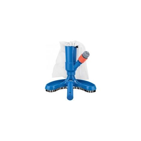 Aspirateur de piscine - Brosse à poussière - Outil de nettoyage pour bassins et jardins - Bleu - (1/5)