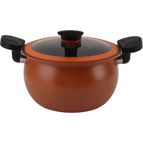 Autocuiseur domestique antiadhésif à micro-pression, multifonctionnel, grande capacité, orange, 7 L (1/5)