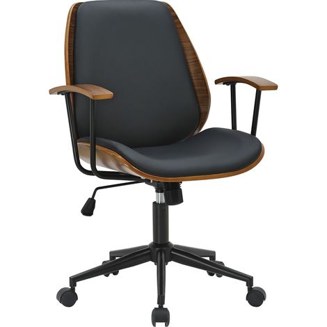 Chaise de bureau Arlondi Noyer / Noir (1/5)