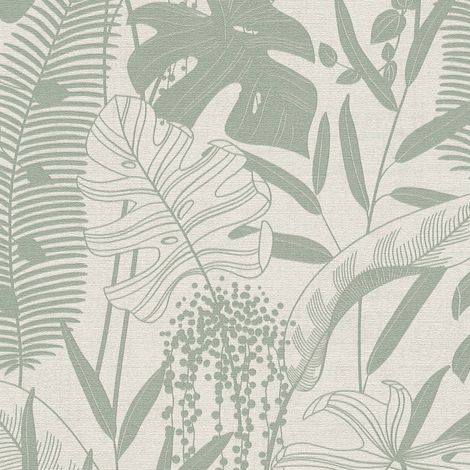 Vliestapete - Cuba II - Creme Botanical Dschungel A.S. Creation - 791642 (1/5)
