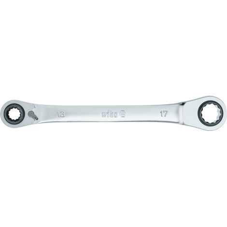 Wiha Chiave a cricco a doppio anello 4in1 commutabile 10 mm x 17 mm (45421)