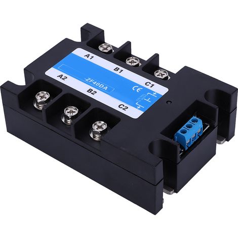 Relais statique (SSR) BERM3 ZF40DA CC/CA – Composants électroniques dans un boîtier transparent pour appareils électroniques (1/5)