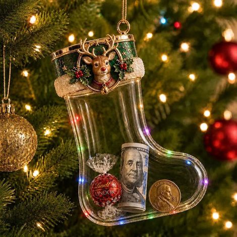 New Fillable Christmas Stocking Christmas Tree Ornaments - Style D -
