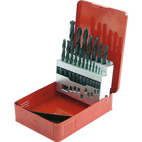 Broca mega hss drill bit set acero 19 piezas 1-10 mm