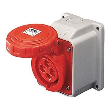 Presa Fissa 10° Parete St.3P+T 16A 380V 6H (Gewiss Cod. Gw62430)