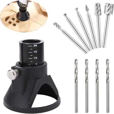 Kit d'accessoires pour outil multifonction rotatif (11 pièces), guide de coupe et contrôle. (1/4)