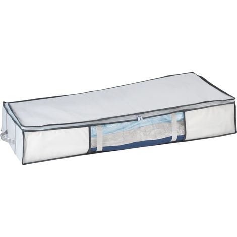 WENKO 7450023100 Sistema riponimento Vacuum Soft Box sotto letto, Polipropilenica, 105 x 15 x 45 cm, Bianco