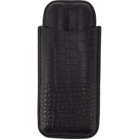 Étui à cigares portable 2 places en cuir, boîte humidificateur de protection et hydratation (1/5)