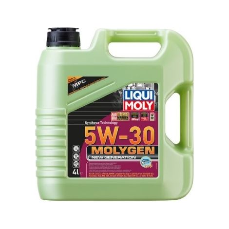 Aceite líquido Moly 5W30 4L Molygen C2/C3 / SN / 229.31 229.51 229.52 / LL04 / DEXOS2