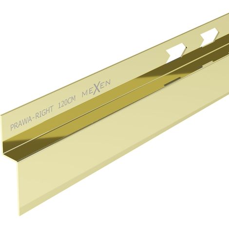 Mexen Line-B modanatura a pendenza parete 120 cm destra, oro - 185002120R (1/5)