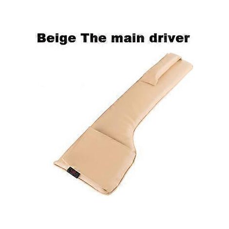 Poches de rangement en cuir PU pour siège auto, organisateur de voiture, coussinet anti-fuite pour fente de siège, rembourrage doux (1 pièce, beige principal)