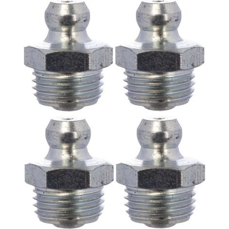 Lot de 4 graisseurs M10x1 180° – Embout graissage pour tracteurs et engins agricoles – Utilisation universelle et durable