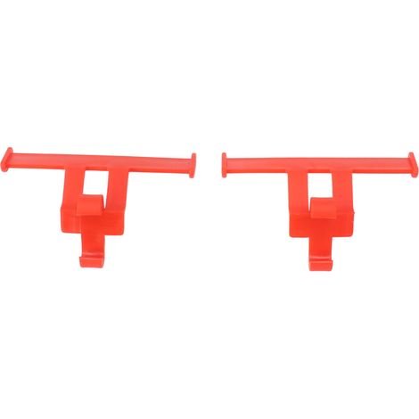 Paire de sabots à aileron de queue rouge, décoration ABS, pendentif ornemental pour chaussures. (1/5)