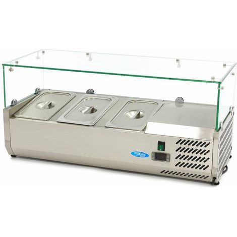 Réfrigérateur de préparation - 95cm - 3 bacs GN 1/3 - Contrôle numérique - Maxima