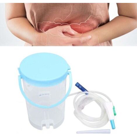Seau à lavement au café, kit de lavement domestique portable de 1 200 ml pour soulager la constipation (1/4)