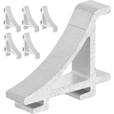 Lot de 6 clips de fixation pour étagère de réfrigérateur/glacière, petits clips en aluminium.