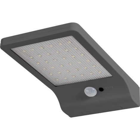 267862 APLIQUE SOLAR LED SENSOR 3W 4000K GRIS (1/5)
