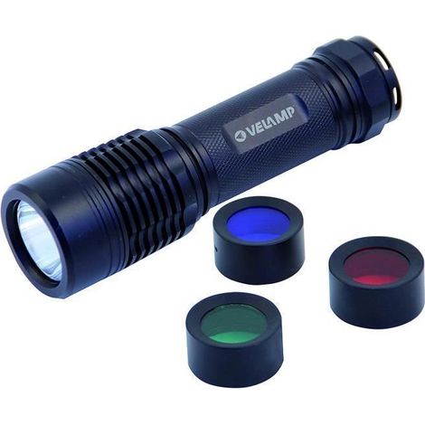 Lampe torche - VELAMP - IN248F - 5W 250Lm - IPX7 étanche - Lentilles RGB