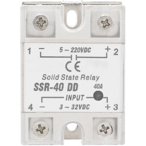 Solid State Relay SSR-40 DD 40A 5-220VDC for Industrial Automation Process (1/5)