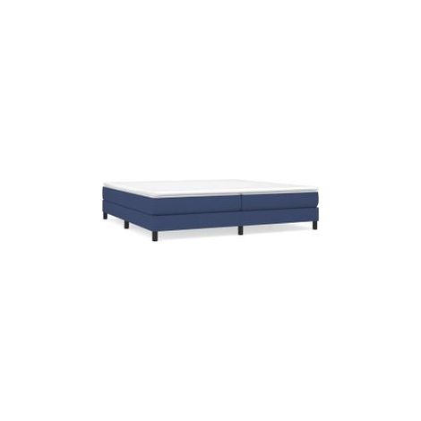 Sommier à lattes de lit avec matelas Bleu 200x200 Tissu (1/5)