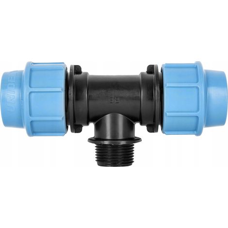 TEE A 90° CON DERIVAZIONE MASCHIO Ø 25x3/4"x25