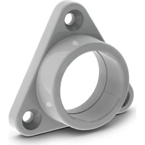 SUPPORT DE MONTAGE POUR PROFILÉ POUR RUBAN LED ALU-ROUND - ABS - POUR ARMOIRE - GRIS VELLEMAN MC-R2 (1/3)
