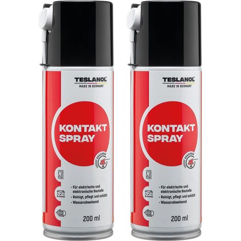 TESLANOL 26025 spray contact T6, 200 ml, 2 pièces