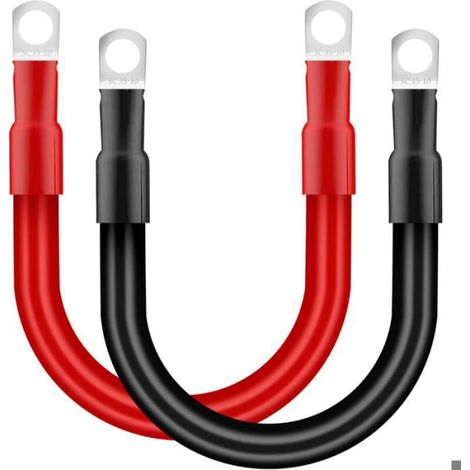 Câble batterie voiture - - - 35mm² - 30 cm - cosses œillets M10 (1/3)