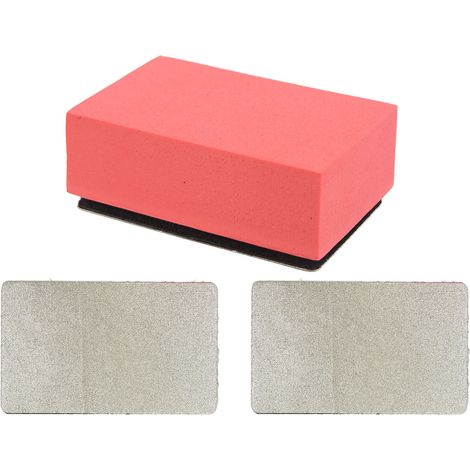Diamantähnliches Handpolierpad, Körnung 120, Schleifpad-Set für Beton und Glas, 2-teiliges Diamantpolierpad (1/5)