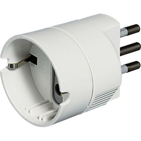 Adattatore Spina 10A/Presa P30 Bco Esp (Bticino Cod. S3623Dbox) (1/3)