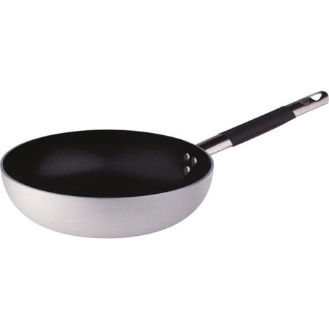 AGNELLI Padella Svasata Alta Antiaderente Alluminio con Manico Cool D 36 Cm