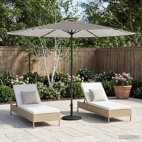 Paraguas de Jardín con Base 300 x 300 cm Poliéster Rectangular