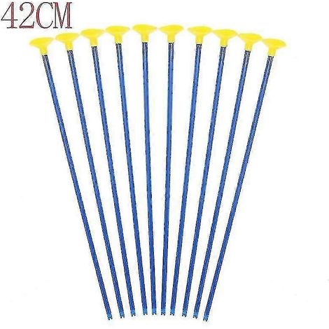 Lot de 10 arcs et flèches à ventouse de 42 cm, flèches de rechange incluses pour enfants (garçons et filles), cadeau idéal pour les jeux créatifs. (Bleu, lot de 10) (1/5)