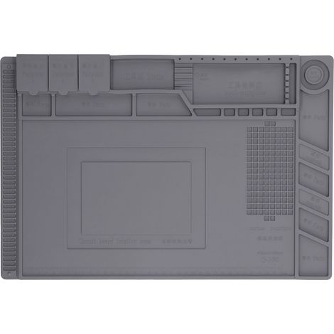 Tapis de soudure en silicone résistant à la chaleur et à la corrosion pour réparation électronique PCB, protection antichaleur et antidérapant. (1/5)