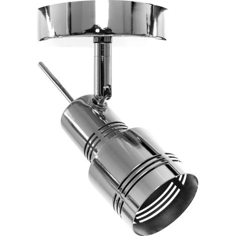 LÁMPARA de TECHO APP745-1C SPOTLIGHT 1 CROMO 1-PUNTOS de LUZ GU-10 18X15CM