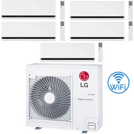 LG Dualcool Deluxe R32 Wifi Penta Split Dual Inverter 9000 + 9000 + 9000 + 9000 + 9000 BTU Klimaanlage mit E.U. MU5R30 NEU Klasse A++/A+ (1/5)