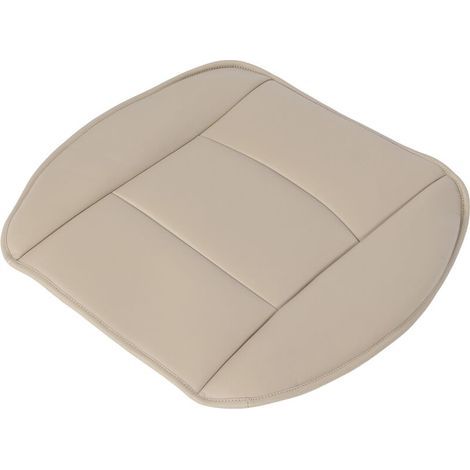 Housse de coussin de siège de remplacement de voiture en cuir PU housse de protection de siège avant pour berline 4 portes SUVBeige (1/5)