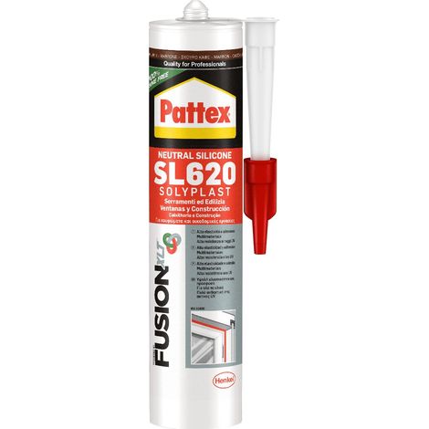 Silicone Sigillante neutro SL620 Testa di moro Marrone RAL 8014 300 ml BOX 12 Pezzi PATTEX by HENKEL