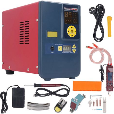 Poste de soudage par points à condensateur 14.5kW, soudeuse par impulsions de précision industrielle avec pistolet de soudage, énergie capacitive pour métal, outil de soudure portable haute performanc (1/5)