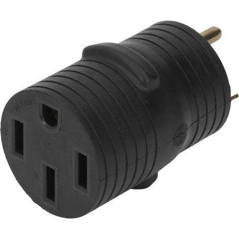 Adaptateur prise RV PVC 30A mâle TT-30P vers femelle 50A 14-50R connecteur électrique US 125V (1/5)