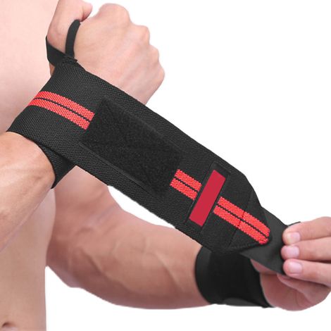 Wrist Guard - 50 x 8 cm - Polyester Fiber - Weight Training and Bodybuilding Support - 2 Pieces (1/5)