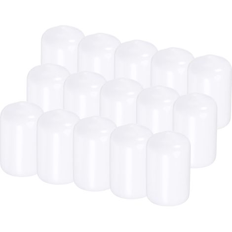50Pcs Ronde Extrémité Capuchons Caoutchouc Couvercle 9/16" (1/5)