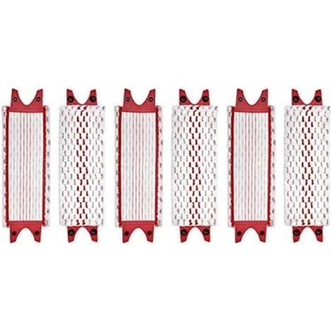 Lot de 6 serpillières en microfibre – Lavables en machine – Pour nettoyage sols durs – Compatible avec Vileda UltraMax (1/5)