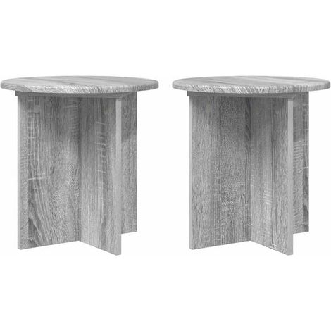 Lot de 2 supports pour plantes, Gris Sonoma, 40 x 40 x 40 cm (1/5)
