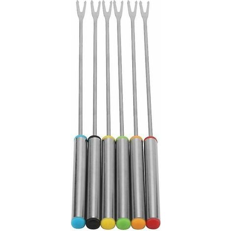 6 pcs Chocolat Fromage Dessert Fondue Pot Fourchettes Outil De Cuisine,Fonepro (1/4)
