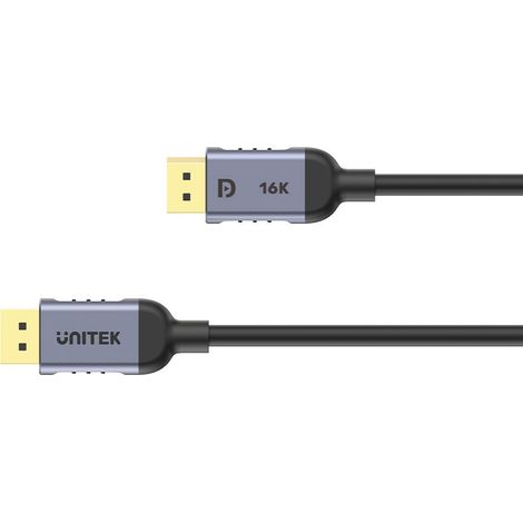DisplayPort 1.4-Kabel Unitek C1628GY01-1,5 m, 8K@60Hz, 4K@240Hz, 1,5 m (1/2)