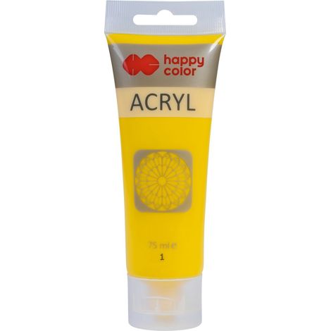 GDD Vernice acrilica gialla 75 ml - per dipingere su legno e tessuti